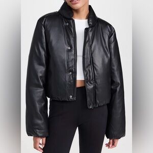 NWT The Kiki Vegan Leather Bomber Jacket